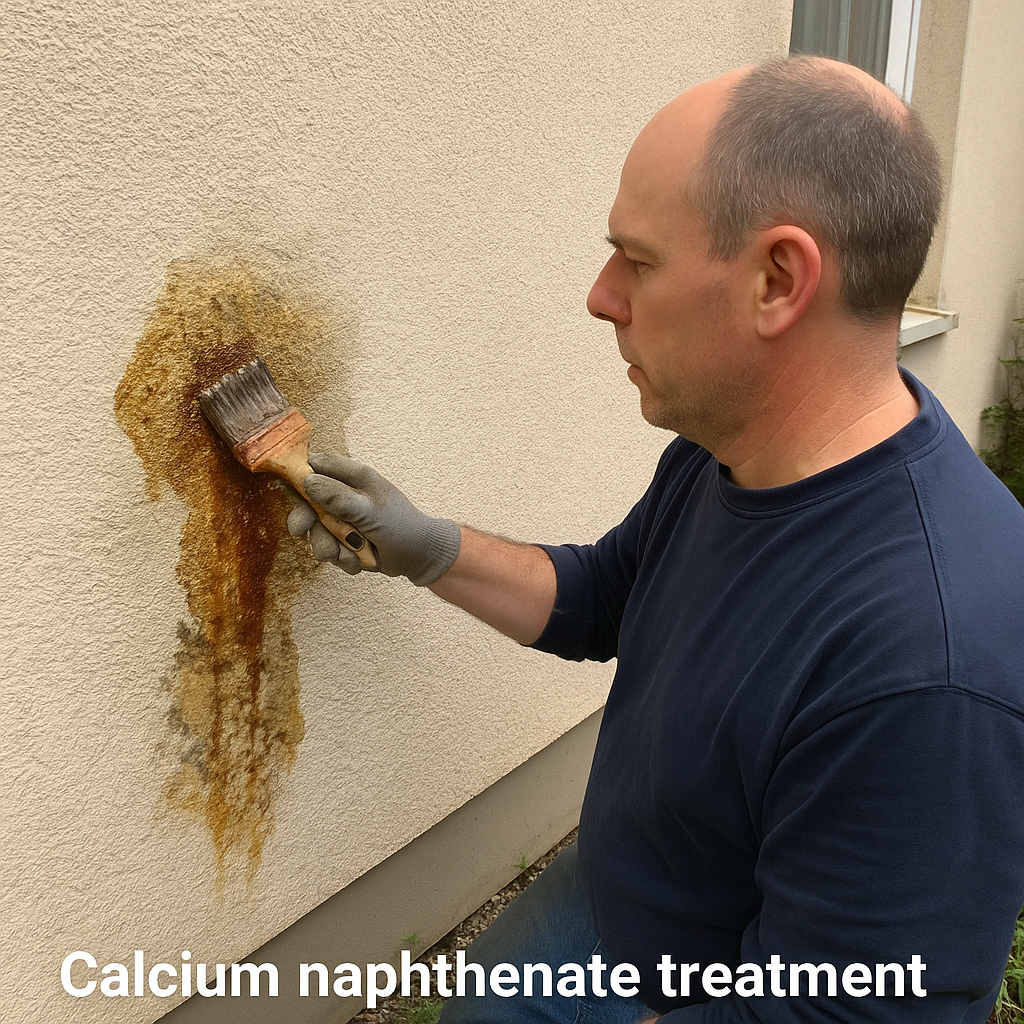 Calcium naphthenate treatment illustration