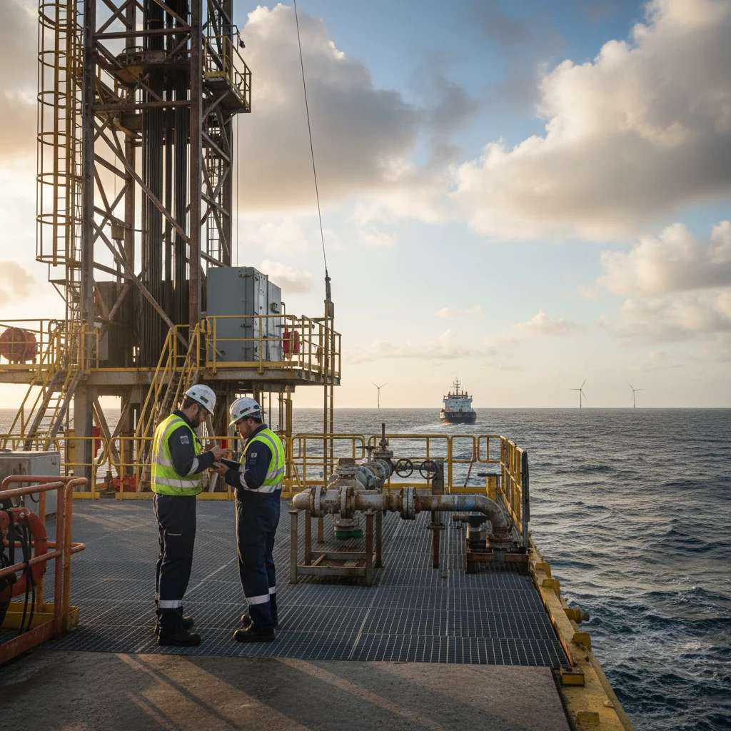 upstream production and exploration illustration